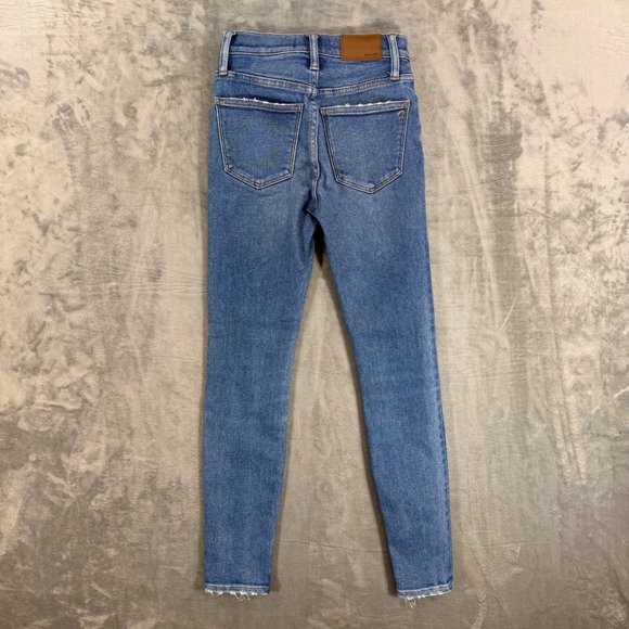 Madewell High Rise Skinny Jeans Women's Size 24 Blue Denim Pants - Picture 2 of 8